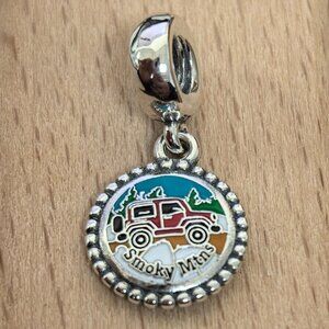 Pandora Smoky Mtns Exclusive Dangle Charm Pendant, S925 Silver Bracelets